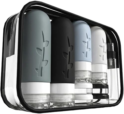 DEPOZA 16-Pack Travel Bottles for Toiletries by TravelingisaspiritualpracticeDepozawillaccompanyyouonyourspiritualpath