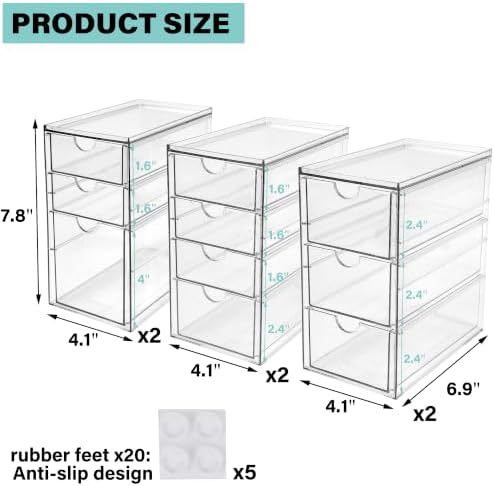 Prsildan Stackable Desk Organizers - Image 3