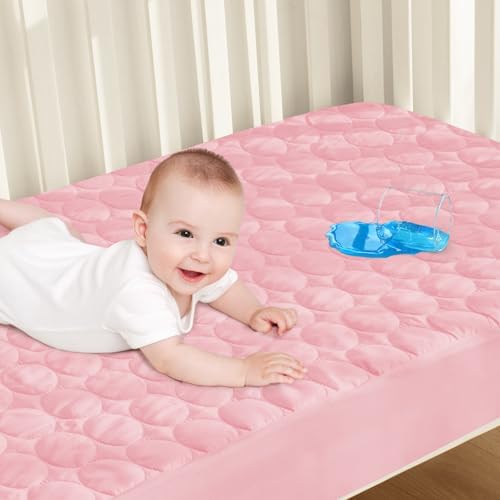 Biloban Crib Mattress Protector Waterproof Sheets Fitted 52” x 28” by Bilobanbabybedding