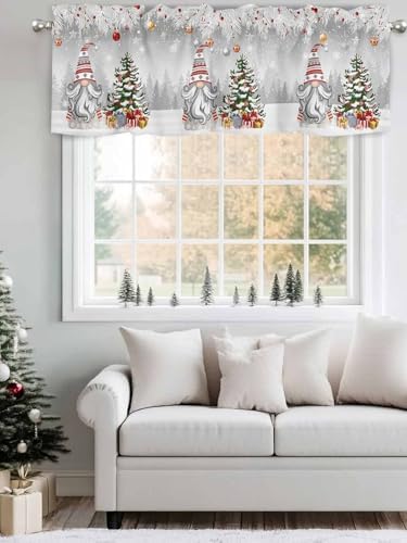 Vandarllin Christmas Gnome Valance Curtains - Image 4