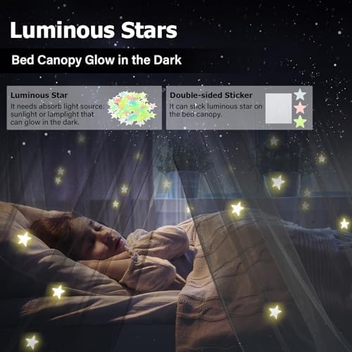 Bed Canopy with Lights, Bed Canopy - Image 4