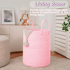 JMvicyroam 60L Cotton Rope Laundry Basket Hamper - Image 3