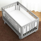 Full-Size Crib Breathable Mesh Liner, 3mm Classic Mesh - Image 2