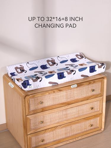 TILLYOU Changing Pad Cover Set in Soft Jersey Material - Image 2
