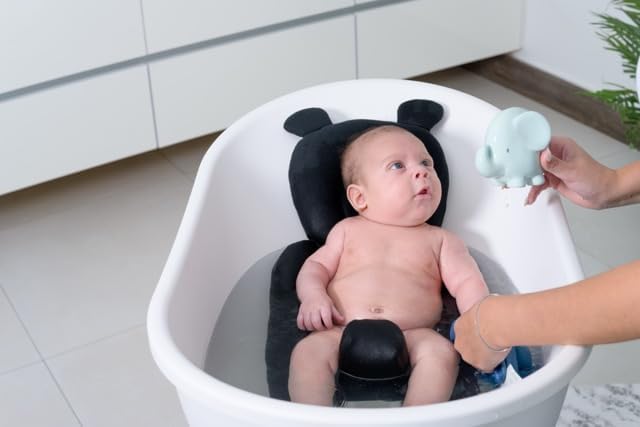 Babu Baby Bath Support Pillow, Ergonomic Design, Quick-Drying Fabric, Available - Image 3