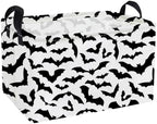 Essme Rectangular Bat Baskets, Halloween Storage Box, Cute Basket by ESSME