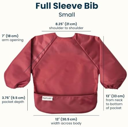 Tiny Twinkle Long Sleeve Bib for Babies & Toddlers | 2-Pack Waterproof Smock - Image 5