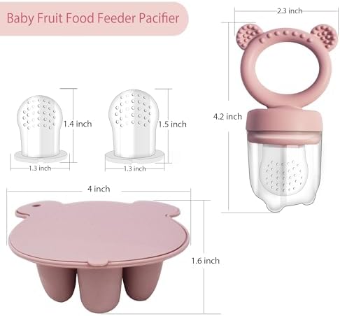 Big Spinach Silicone Freezer Tray Baby Fruit Feeder Food Teething Set Must-Have - Image 2