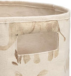Crane Baby Fabric Round Nursery Storage Basket, Toy Storage, Safari Animal - Image 7
