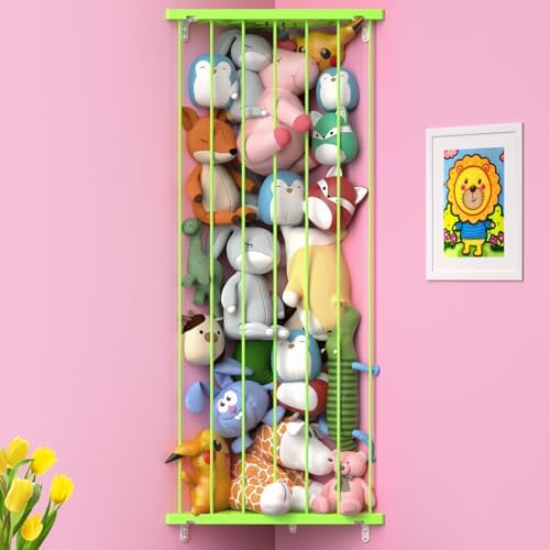 Stuffed Animal Storage Corner Organizer- Stuffed Animal Holder by Befayoo