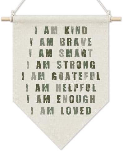 KYTWSFWS Inspirational Classroom Wall Art Pennant Flag, Kids Room Wall Decor by Unknown