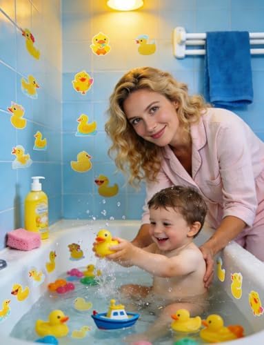 52Pcs Non Slip Bathtub Stickers, Cute Duck Stickers - Image 5