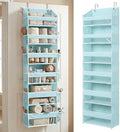 HOMELUX THEORY Over the Door Organizer, 100D Fabric, Baby Blue 1pc by HomeluxTheory