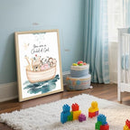 Clicyre Noahs Ark Nursery Wall Decor, Christian Baby Room Wall Art 12x16In - Image 6