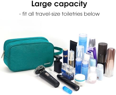 Narwey Travel Toiletry Bag for Women, Dopp Kit Men, Medicine Bag - Image 4
