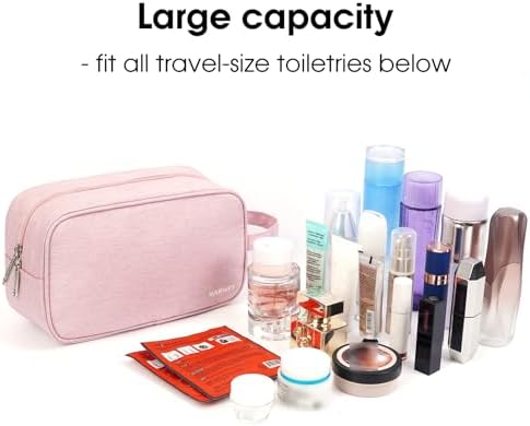 Narwey Travel Toiletry Bag for Women, Dopp Kit Men, Medicine Bag - Image 3