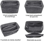 OMYSTYLE Purse Organizer Insert, Felt Tote Bag Organizer Insert - Image 5