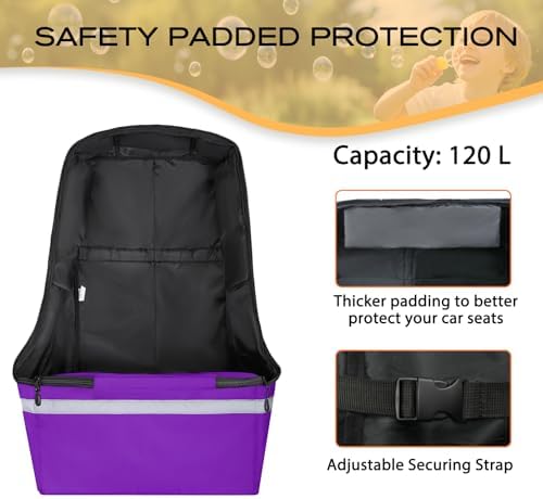 LARIPOP Car Seat Travel Bag for Airplane, Universal Gate Check Car Seat Bag - Image 4