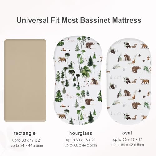 david's kids 3 Pack Bassinet Sheets, Ultra Soft Breathable Comfortable Baby - Image 6