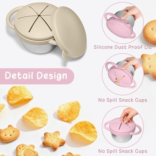 2 Pack Baby Stainless Steel Snack Containers - Image 3