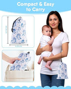 High Chair Cover Portable with 3-Point Harness, Waterproof Baby Seat Cover - Image 2