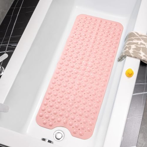 Tree Bud Bathtub Mats for Shower Tub Non-Slip Bath Mat 39 x 16 Inch Extra Long by TreeBud
