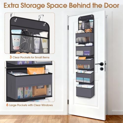 Over The Door Organizer Storage behind Door Hanging Organizer - Image 4