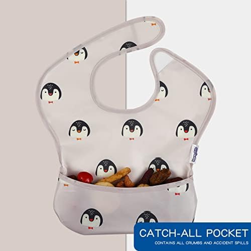 Waterproof Baby Bibs, 5 Pack Feeding Bibs - Image 3