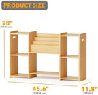 SpaceAid 6-in-1 Bookshelf Storage Organizer, Montessori Bookcase - Image 2