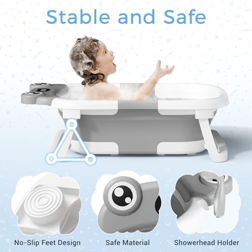 BUNWAG Baby Bathtub, Collapsible Newborn Bathtub - Image 2