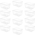 YIHONG 12 Pack Clear Storage Bins, Pantry Organizer Bins by YIHONG