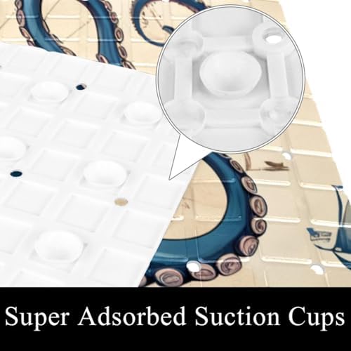 Non Slip Bathtub and Shower Mat 26.8x15.1 inch, Bath Mat - Image 3