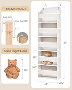 ULG 2 Pack 5-tier Over the Door Organizer Beige - Image 2