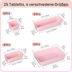 Vtopmart 25 Pack Plastic Drawer Organizers - Image 2