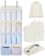BAGSMART Hanging Compression Packing Cubes 6 Set Cruise Travel Essentials by BAGSMART
