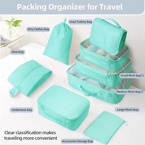 10 Pcs Set Packing Cubes - Image 3