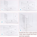 Penitue Baby Bottle Organizer, 3-Tier Clear Acrylic Storage Box - Image 5