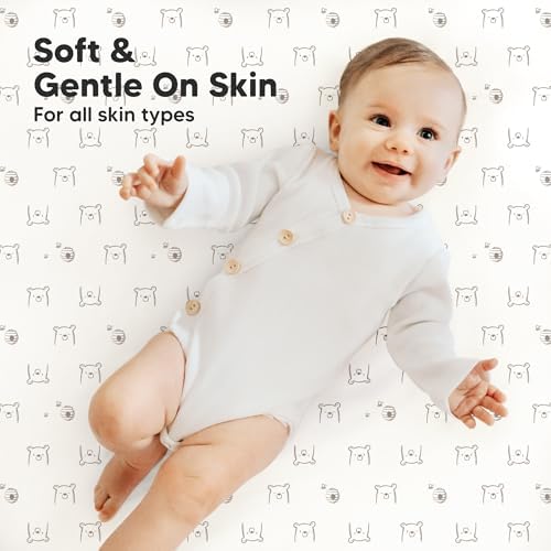 2pk Mini Crib Sheets Fitted 38x26 Pack N Play Mattress Sheet - Image 4