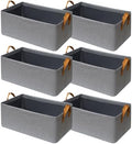SNWDN 6 Pack Closet Cloth Storage Bins by Unknown