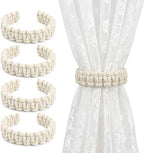 Boho Curtain Tiebacks, Braided Curtain Holdbacks by HOMEBROS