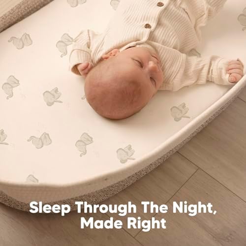 2-Pack Baby Bassinet Sheets Girl, 33x17 Bedside Sheets - Image 6
