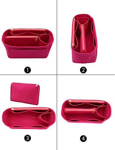 LEXSION Felt Purse Organizer Insert, Tote Bag Shaper Dividers - Image 3