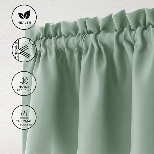 Hiasan Light Sage Valance Curtains - Image 2