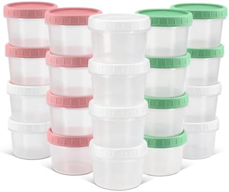 DEMORA 4 oz Small Plastic Containers by DEMORA