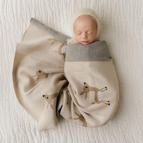 Knit Baby Swaddle Blanket - Image 4