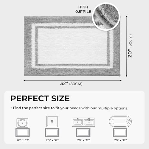 GRANNY SAYS Microfiber Bathroom Rugs Non Slip Washable, Water Absorbent - Image 2