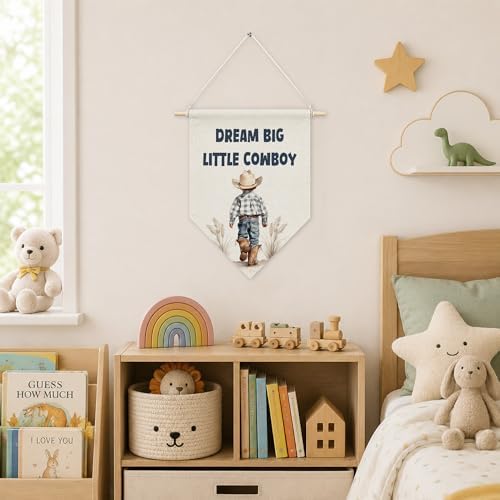 KYTWSFWS Western Cowboy Nursery Wall Art Pennant Flag, Boy Nursery Wall Decor - Image 4