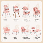 HARPPA Moro High Chair, 8-in-1 Convertible Baby Feeding Chair - Image 2