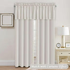 H.VERSAILTEX Blackout Kitchen Curtain Valances, Short Window Valance Curtains - Image 3