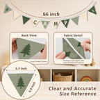 Camping Classroom Nursery Decor Banner Summer Camp Garland Flags - Image 3
